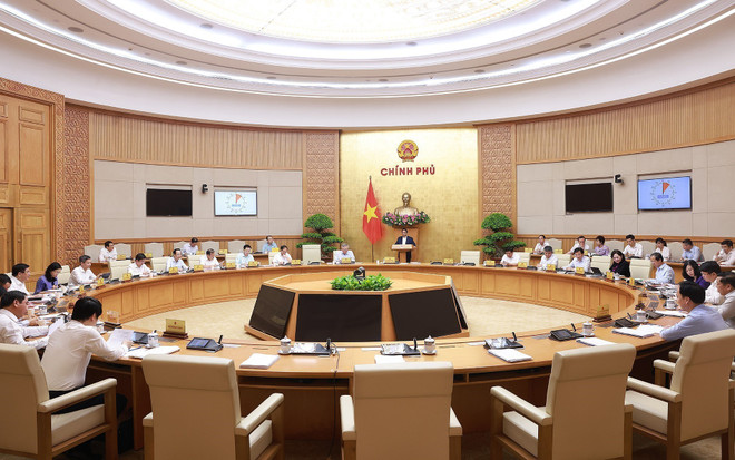 政府总理范明政主持召开政府2025年7月份立法工作专题会议 ảnh 1 phien-hop-chinh-phu-chuyen-de-ve-xay-dung-phap-luat-thang-7-nam-2025-a-ttxvn.jpg