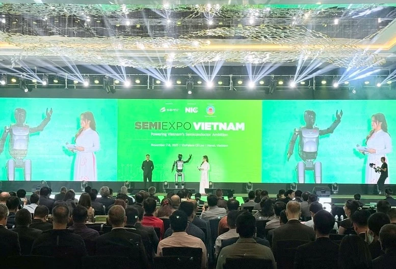 “2025年越南国际半导体展览会——SemiExpo Vietnam 2025”开幕式现场。图自NIC