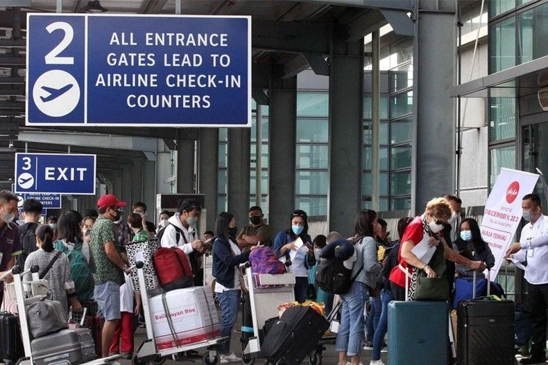 马尼拉机场。图自越通社