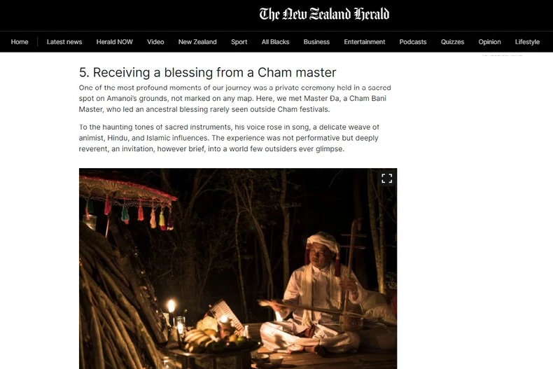 印度作家对越南占族文化印象深刻