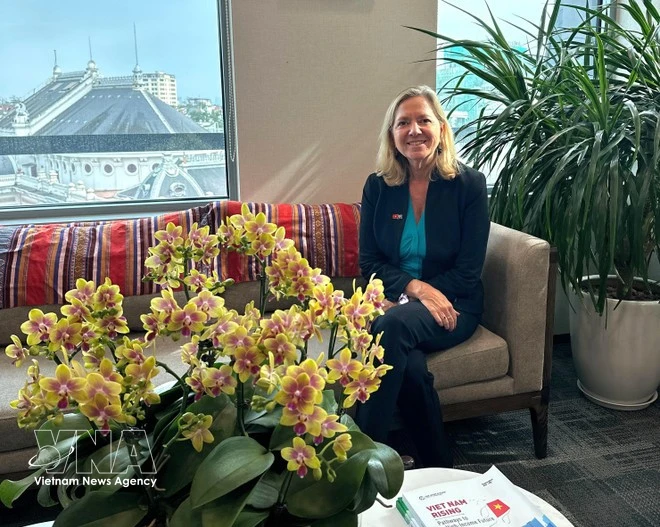 世界银行驻越南、柬埔寨和老挝首席代表玛丽亚姆·谢尔曼。图自越通社