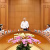 3月18日，越共中央总书记、越共中央反腐败、反浪费、反消极指导委员会主任苏林主持该指导委员会常委会会议。图自越通社。图自越通社