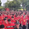 “与越南一同前进”全国徒步活动吸引许多人参加。图自越通社