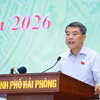 越南政府总理黎明兴发表讲话。图自越通社