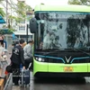 河内市提出绿色能源公交车转型路线图。图自越通社