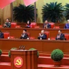 越共十四大主席团。图自越通社