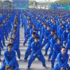 6万名学生参加越武道武乐汇演。图自越通社