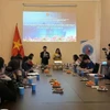 越南学生协会在俄罗斯联邦莫斯科举行集会。图自越通社