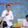 越南政府总理黎明兴发表讲话。图自越通社
