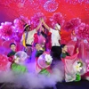 2025年越中跨国春节联欢晚会暨边民大联欢活动在老街省老街市丁礼广场举行。图自越通社