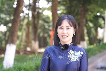 莱州省委宣教和民运部副部长陶氏清闲。图自越通社