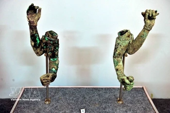 属于喔㕭文化的考古文物。图自越通社