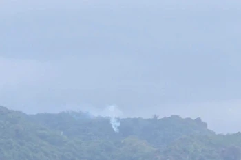 事故发生地。图自越通社