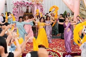 印度电影在越南取景。图自《人民报》