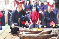 赫蒙族祭灶礼。图自nhandan.vn