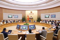 国家打击非法、不报告、不受管制（IUU）捕捞指导委员会第31次会议现场。图自越通社