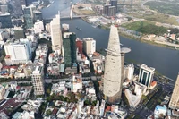 位于胡志明市中心的Bitexco金融大厦。图自越通社