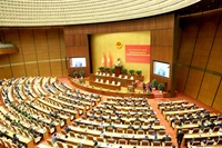 会议主会场设在国会大厦延鸿大厅。图自越通社