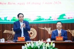 范明政在奠边省与省人民委员会举行工作会议 图自越通社