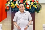 越南国会主席陈青敏发表讲话 图自越通社