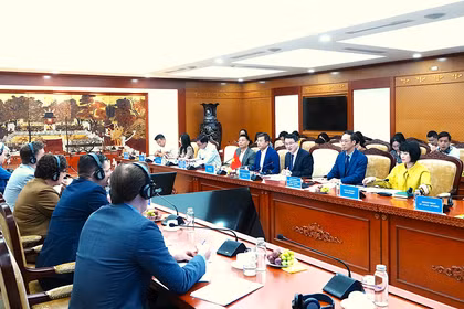 会议现场。图自mof.gov.vn.