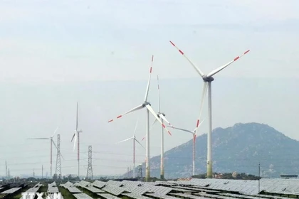 宁顺风电厂。图自越通社