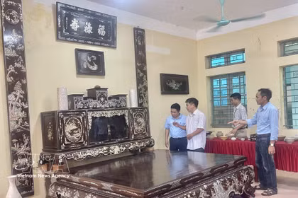 专美螺钿漆器手工艺村正式成为世界手工艺城市网络成员。图自越通社