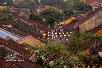 会安古城美景。图自越通社