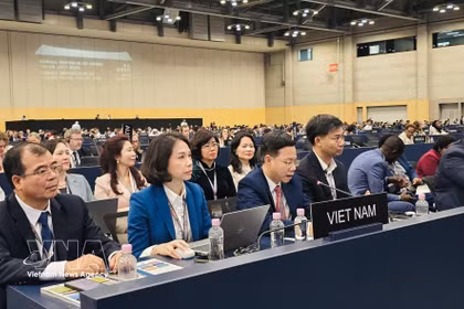 越南出席在韩国釜山举行的第48届联合国教科文组织世界遗产委员会会议。图自越通社