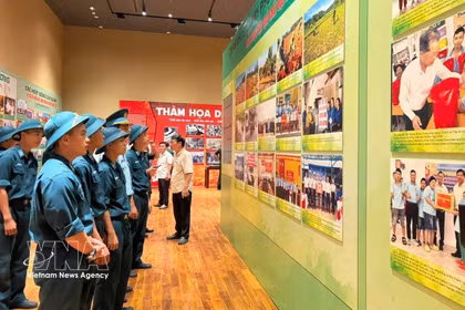 “橙剂：良知与正义”2026岘港展览于22日在岘港博物馆正式开幕 图自越通社