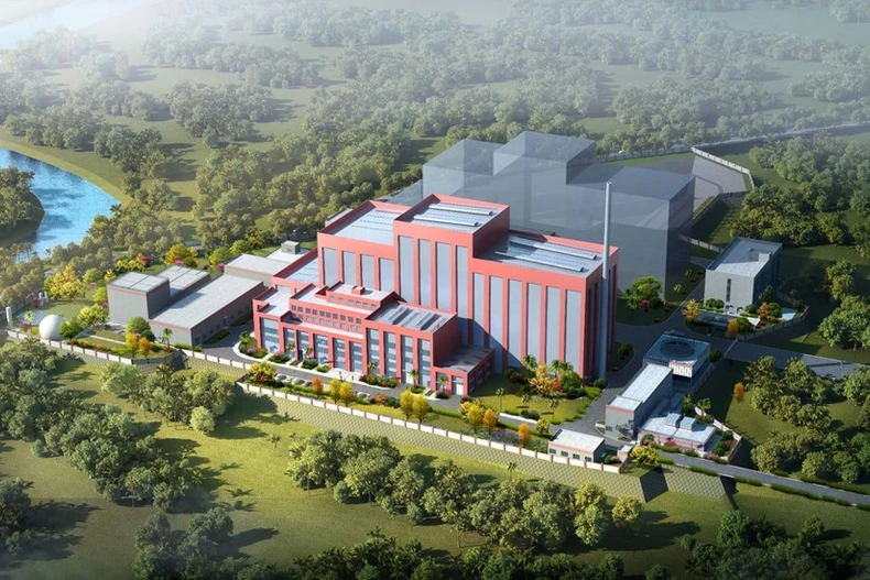 北江废物处理发电厂效果图。图自《北江报》