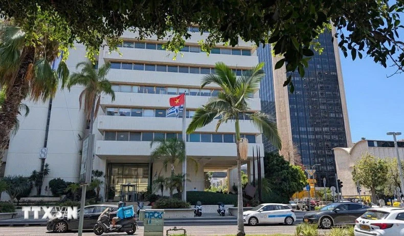 越南驻特拉维夫大使馆。图自越通社