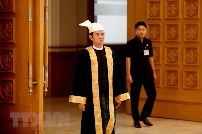缅甸新任总统吴温敏:将为缅甸的发展而作出重大的改变 | Vietnam+ (VietnamPlus)