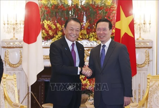 越南国家主席武文赏会见日本各政党领导和日本友人