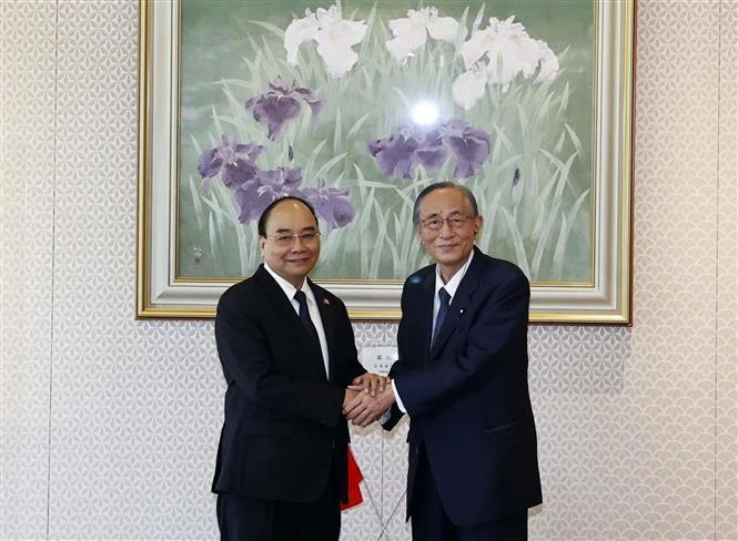 越南国家主席阮春福会见日本众议院议长细田博之 | Vietnam+ (VietnamPlus)