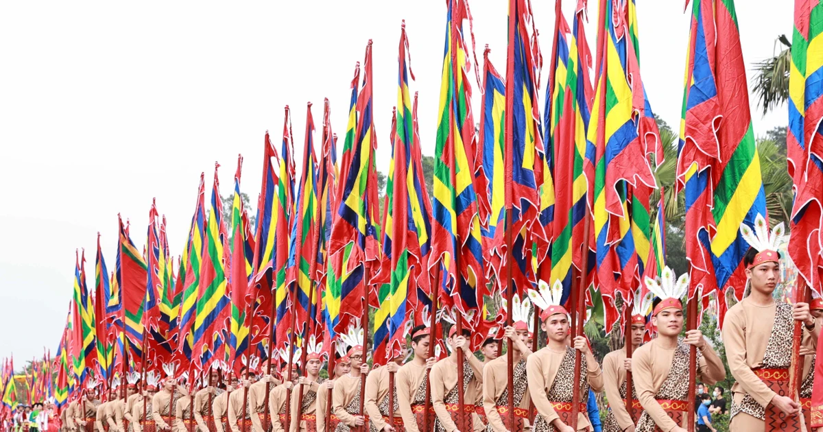雄王祭祖仪式农历三月初十在雄王庙举行 越南各地隆重举行雄王祭祖仪式 | Vietnam+ (VietnamPlus)