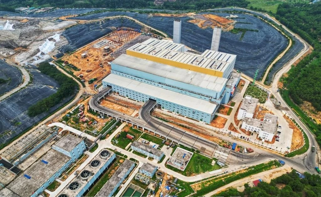 河内硕山垃圾发电厂。（图片来源：越通社）