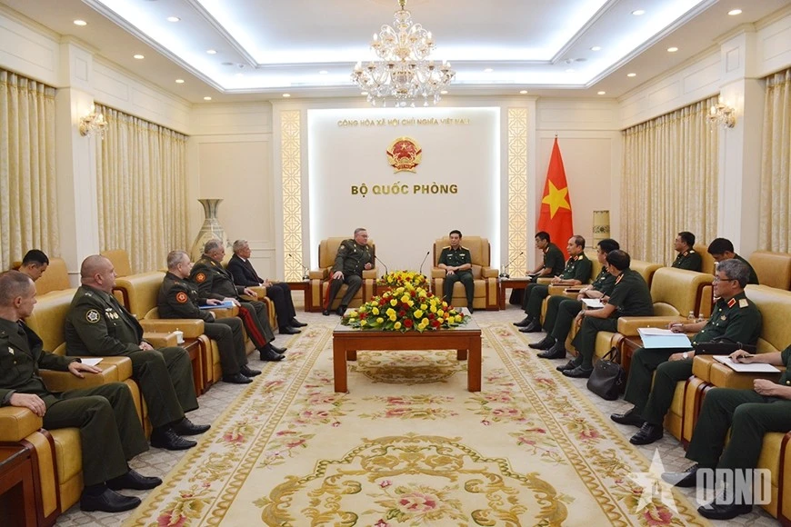 会见场面。（图片来源：人民军队报）