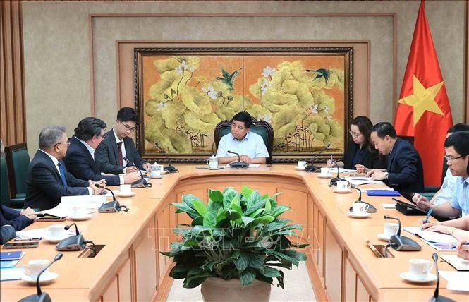 会见现场。（图片来源：越通社）
