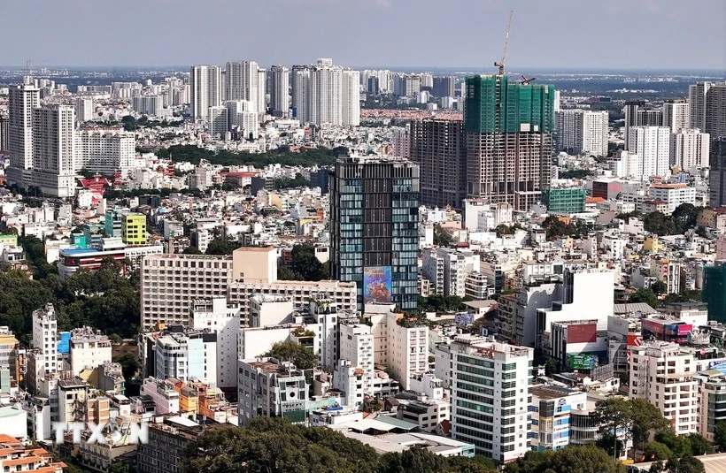 胡志明市中心城区房地产。（图片来源：越通社）