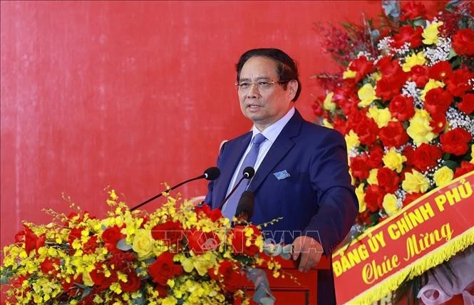 范明正总理发表讲话。（图片来源：越通社）