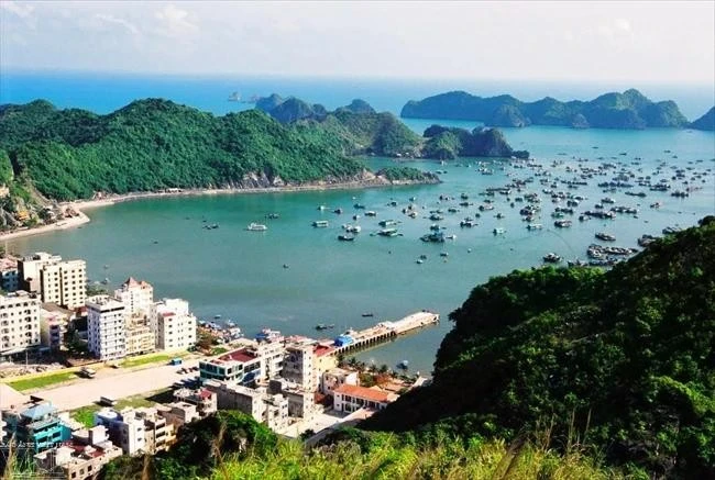 世界自然遗产下龙湾-吉婆群岛的美景。（图片来源：越通社） 