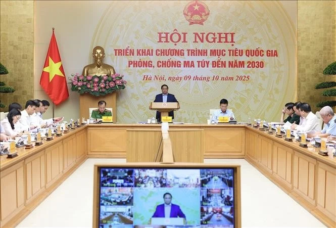 范明正总理在会上发表结论性讲话。（图片来源：越通社）