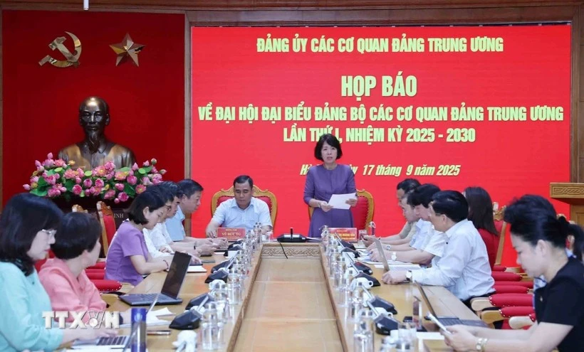 新闻发布会场景。（图片来源：越通社）