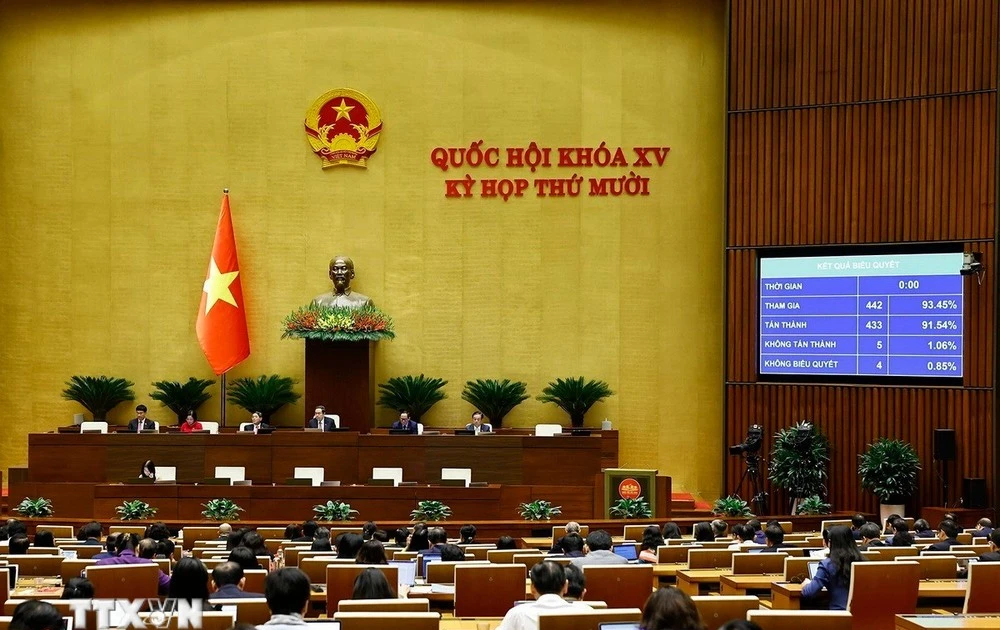 国会以442名代表中的433票赞成通过了《数字化转型法》。