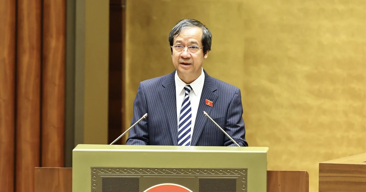 教育部长阮金山。（图片来源：越通社）