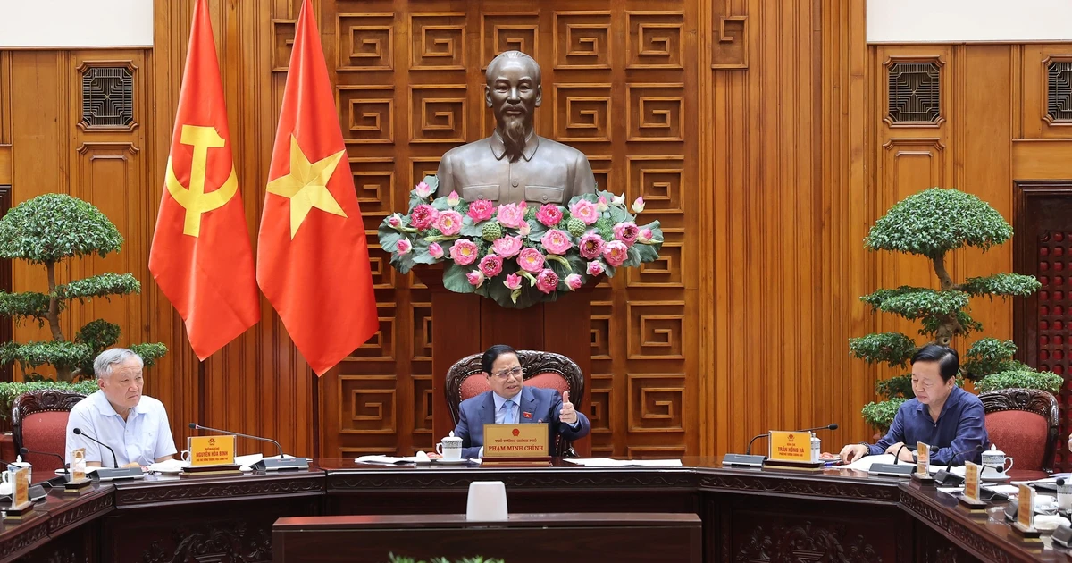 范明正总理在会上发表讲话。（图片来源：越通社）