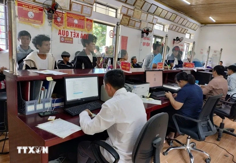 莱州省乡级公共行政服务中心。（图片来源：越通社）