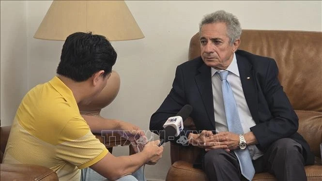 阿尔及利亚民族解放阵线党（FLN）代表穆拉德·拉穆迪。（图片来源：越通社）