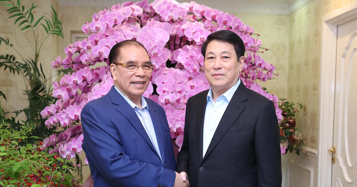 梁强主席向前越共中央总书记农德孟致以新春祝福